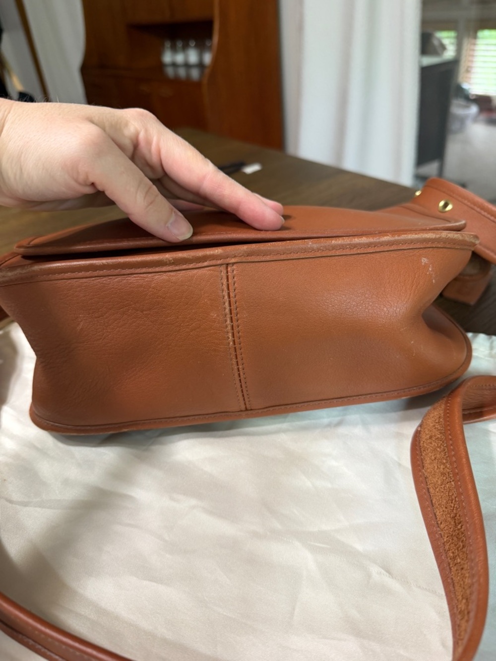Coach Tan/Brown Leather Crossbody Bag - Picture 15 of 15